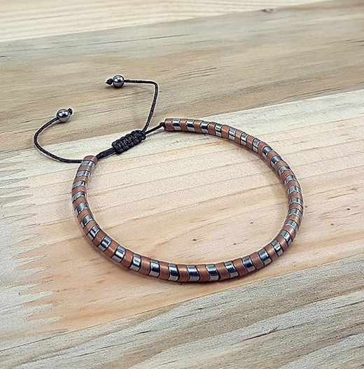 Hematita Plateado/Café 4 mm