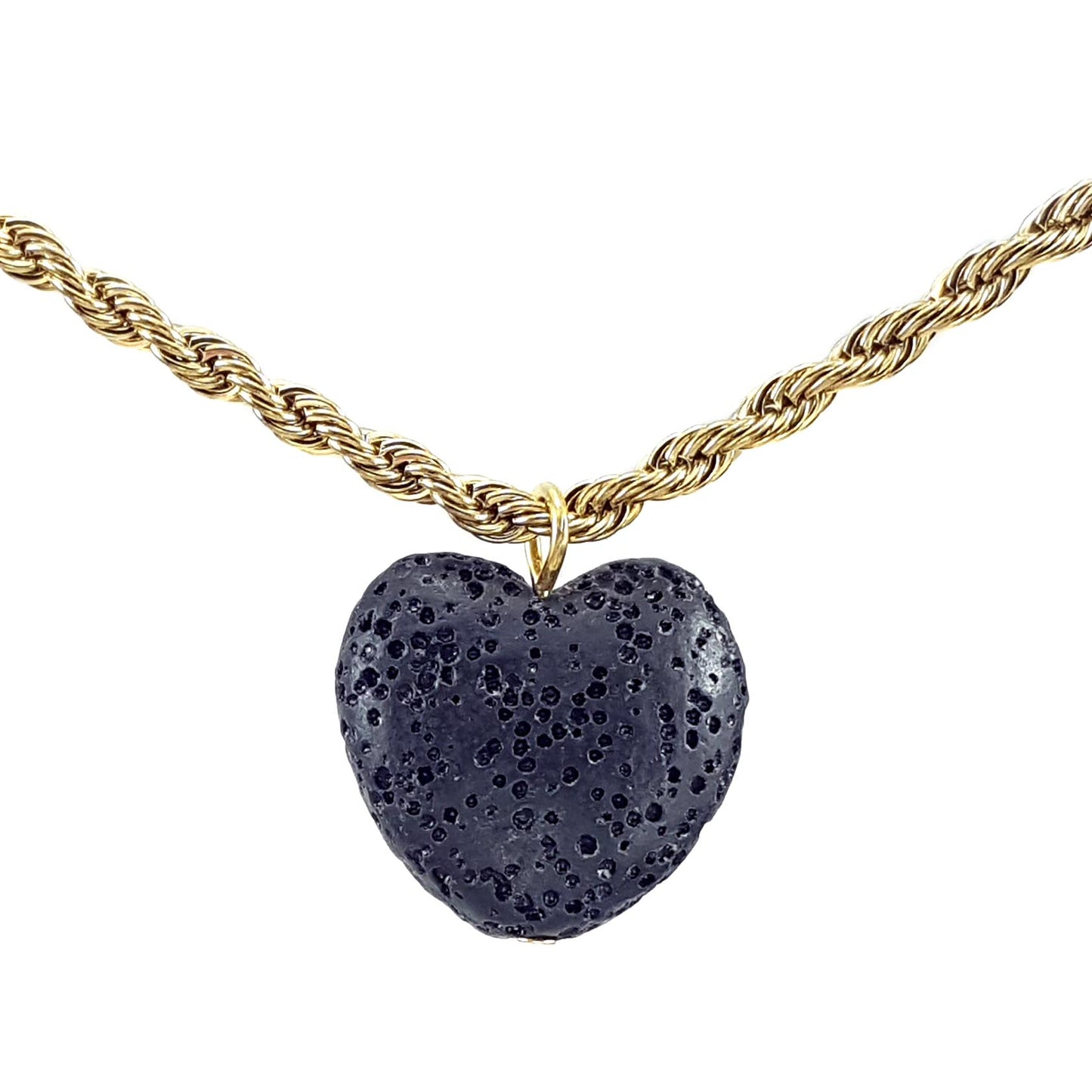 Collar Corazón negro