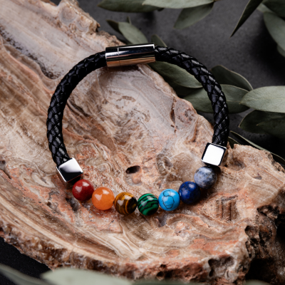 Pulsera 7 Chakras | Acero inoxidable cierre magnético