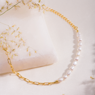 Pulsera Cadena/Perlas