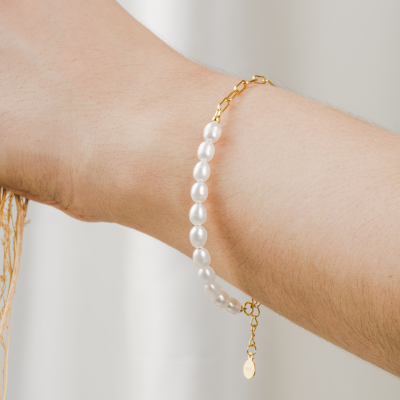 Pulsera Cadena/Perlas