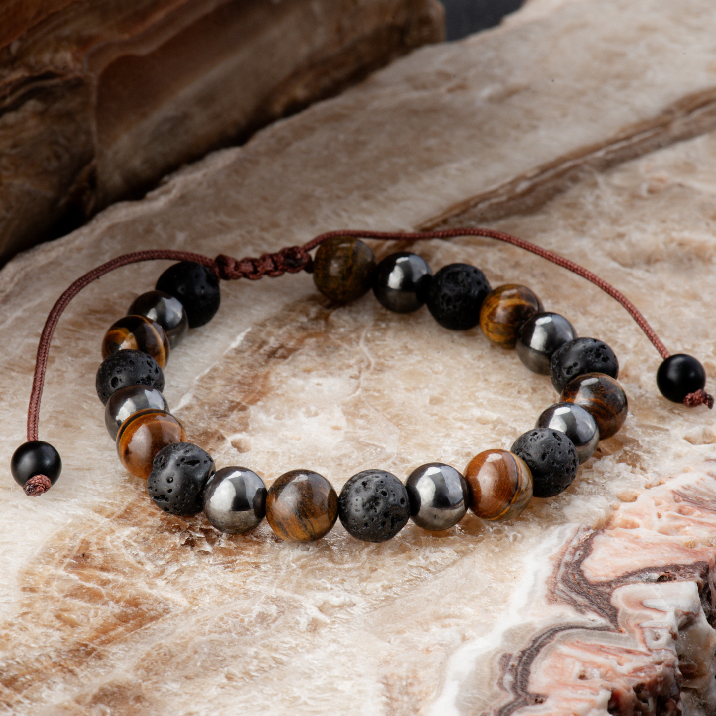 Piedra Volcánica Ojo de Tigre Hematita