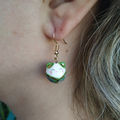 Set Maneki Neko Verde